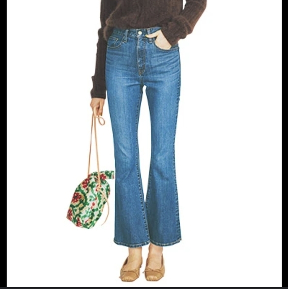 Massimo Dutti High Rise ankle flare Jeans US size 6, Eu 38 - Picture 14 of 15